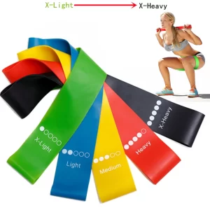 5-Level Resistance Loop Bands Set for Strength Training, Yoga & Home Workouts