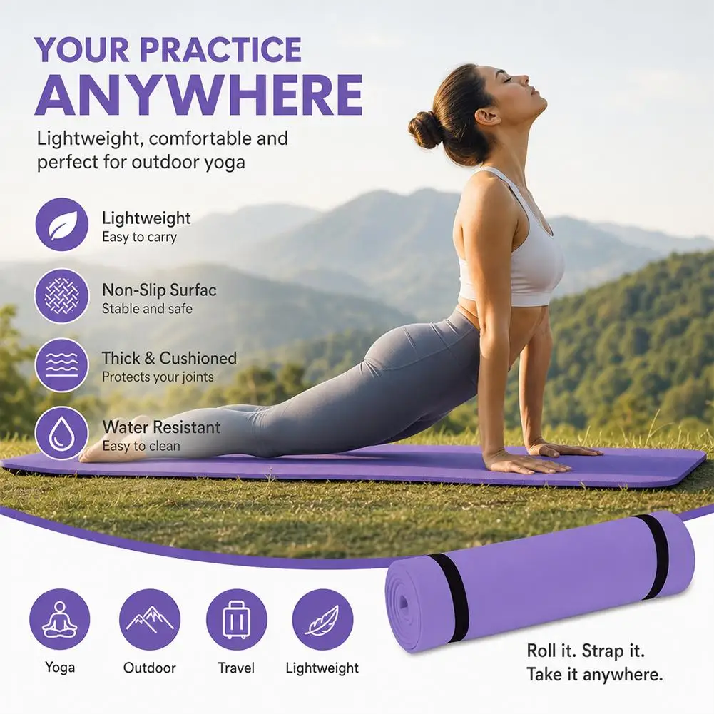 Sb7ee567dee3845e68b292bbac5da0454U.webp Foldable EVA Yoga Mat for Exercise, Pilates & Home Workouts – 6mm - Image 4
