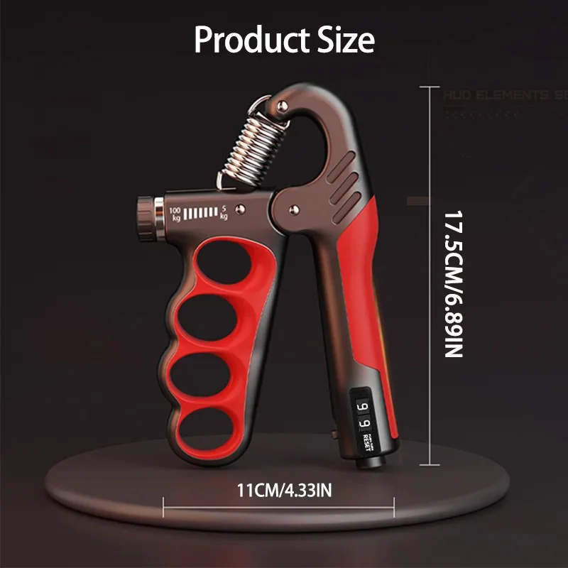 Adjustable Hand Grip Strengthener with Counter – 5-150KG Resistance - Image 2